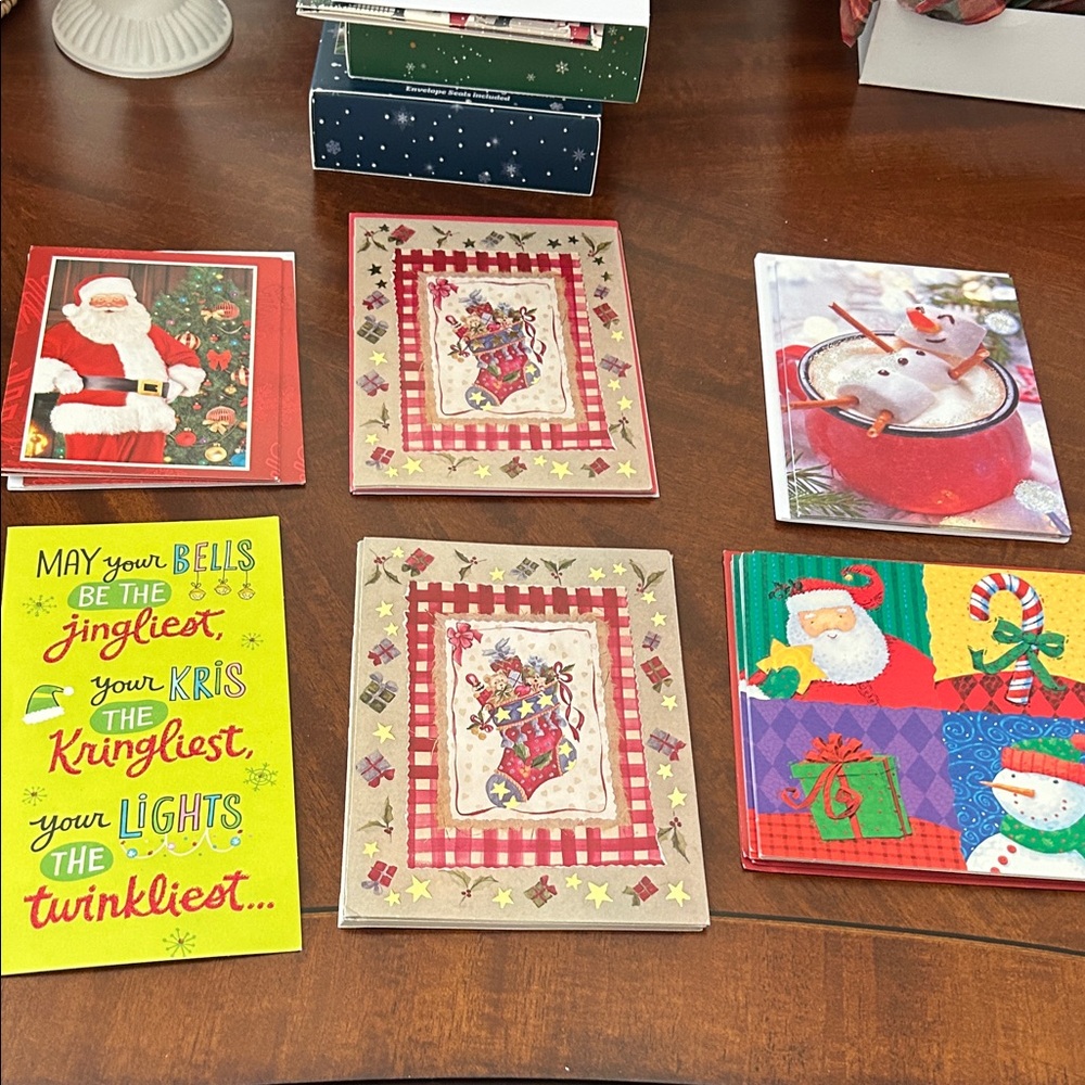 Festive Christmas Greeting Cards Set (Assorted)